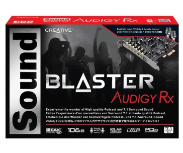 BAZAR - Creative Sound Blaster AUDIGY RX - int. zvuková karta - rozbaleno