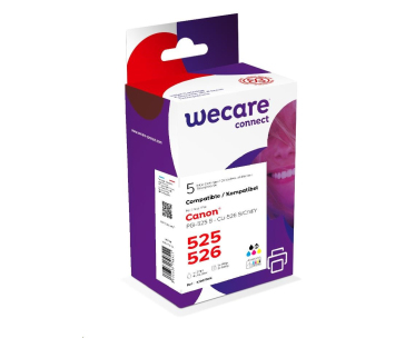 WECARE ARMOR cartridge pro CANON iP 4850 Sada černá/black+C+M+Y+K (PGI-525+CLI-526B/C/M/Y) 1x20ml/ 4x10,5ml