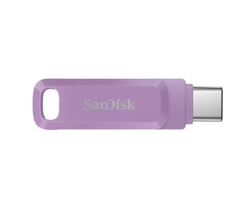 SanDisk Flash Disk 64GB Ultra Dual Drive Go, USB-C 3.2, Fialová