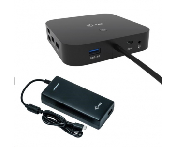 i-tec USB-C HDMI DP Docking Station, Power Delivery 100 W + Universal Charger 112 W