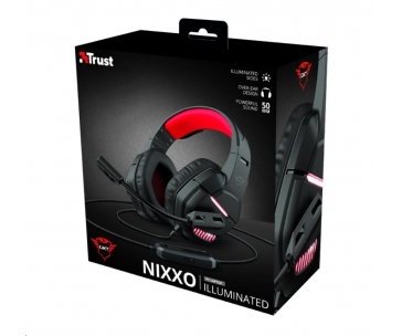 TRUST sluchátka s mikrofonem GXT 448 Nixxo Illuminated Headset