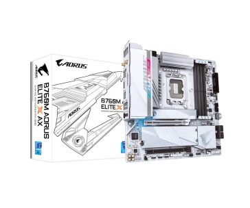 GIGABYTE MB Sc LGA1700 B760M A ELITE X AX, Intel B760, 4xDDR5, 1xDP, 2xHDMI, WI-FI, mATX