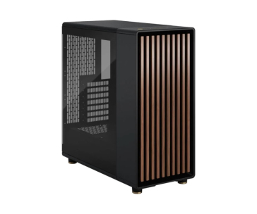 FRACTAL DESIGN skříň North Charcoal Black TG Light Tint, 1x USB 3.1 Typ-C, 2x USB 3.0, bez zdroje, ATX