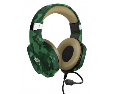 TRUST sluchátka GXT 323C Carus Gaming Headset, jungle camo