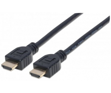 MANHATTAN kabel In-wall CL3 High Speed HDMI s Ethernetem, HEC, ARC, 3D, 4K, stíněný, 3m, Black