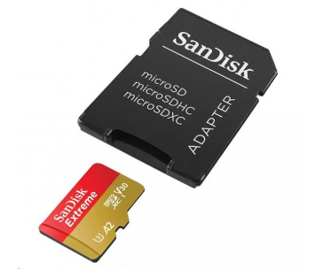 SanDisk micro SDXC karta 1TB Extreme (190 MB/s Class 10, UHS-I U3 V30) + adaptér