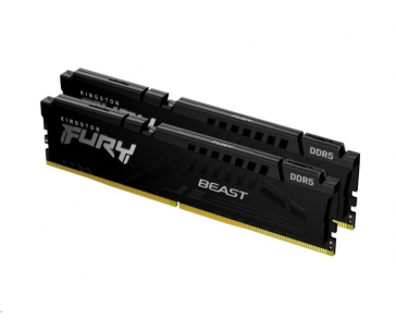 KINGSTON DIMM DDR5 32GB (Kit of 2) 5200MT/s CL40 FURY Beast Černá