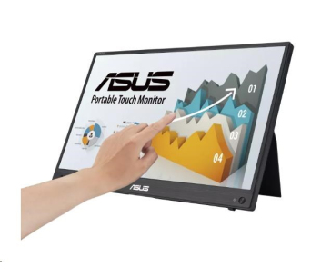 ASUS LCD 15.6" MB16AMTR ZenScreen Touch 1920x1080 IPS Built-in Battery Mini-HDMI Compatible with Laptops, Smartphones