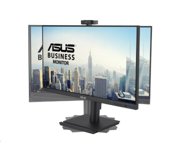 ASUS LCD 23.8" BE249QFK Video Conferencing Monitor, FHD, IPS, 100Hz, Frameless, FHD Webcam, Mic Array, Stereo Speakers