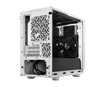 FRACTAL DESIGN skříň Meshify 2 Nano White TG Clear Tint, USB 3.1 Type-C, 2x USB 3.0, bez zdroje, miniITX