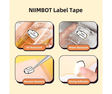 Niimbot štítky T 40x30mm 320ks Červený rámeček pro B21, B21S, B3, B1S