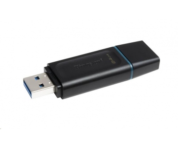 Kingston Flash Disk 64GB USB3.2 Gen 1 DataTraveler Exodia (Black + Teal)