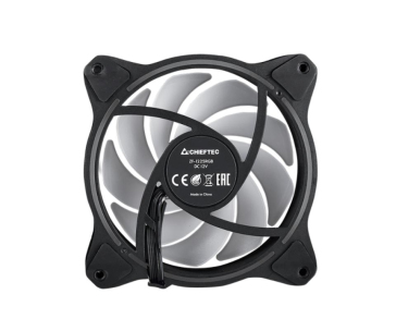 CHIEFTEC ventilátor ZF-1225RGB, 120mm, PWM, ARGB, černá