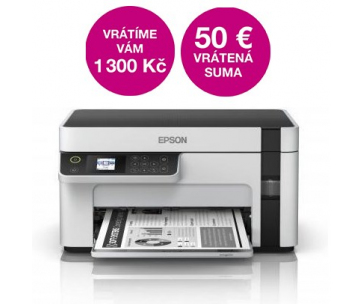 BAZAR - EPSON tiskárna ink EcoTank Mono M2120, 3in1,A4, 1200x2400dpi, 32ppm, USB, Wi-Fi - POŠKOZENÝ OBAL