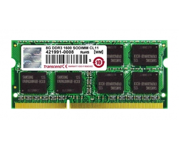 TRANSCEND SODIMM DDR3 8GB 1600MHz 2Rx8 CL11