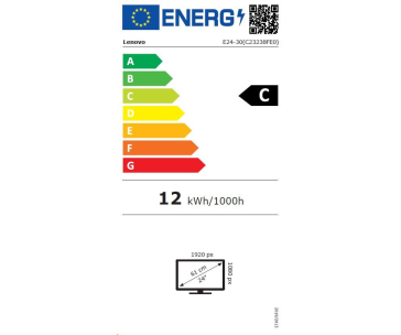 LENOVO LCD E24-30 - 23.8”,IPS,matný,16:9,1920x1080,100Hz,178/178,4/6ms,250cd/m2,1300:1,repro,VGA,HDMI,DP,VESA