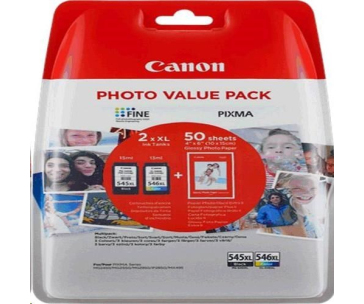 Canon CARTRIDGE PG-545XL/CL-546XL SEC -fotopapír + GP-501 (50 listů) multipack pro Pixma MG a Pixma TS 305, 3150, 3151