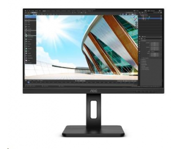 AOC MT IPS LCD WLED 23,8" 24P2Q - IPS panel, 1920x1080, D-Sub, DVI, HDMI, DP, USB, repro, pivot