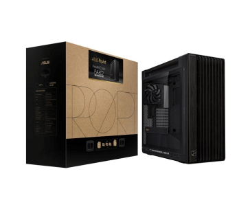 ASUS case PROART PA602 WOOD TG PWM BLACK, Mid Tower, průhledná bočnice, černá