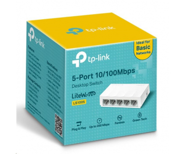 TP-Link LiteWave switch LS1005 (5x100Mb/s, fanless)