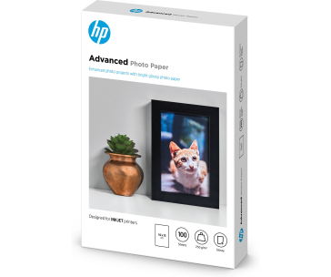 HP Advanced Glossy Photo Paper-100 sht/10 x 15 cm borderless,  250 g/m2, Q8692A