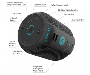 LAMAX Sounder2 Mini Bluetooth reproduktor