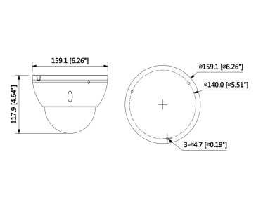 Dahua IPC-HDBW5831E-ZE-2712, IP kamera, 8Mpx, 1/2.5” CMOS, objektiv 2,7-12 mm, IR<50, IP67, IK10