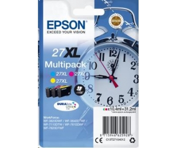 EPSON ink Multipack 3-colour "Budík" 27XL DURABrite Ultra Ink