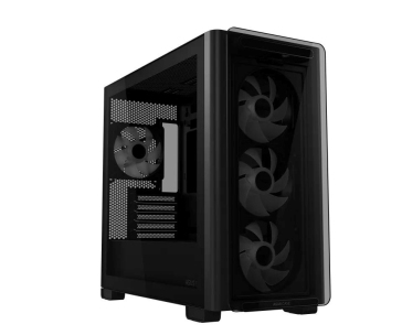 ASUS case A23 PLUS TG ARGB, Mini Tower, průhledná bočnice, 4x120mm ARGB Fan, černá