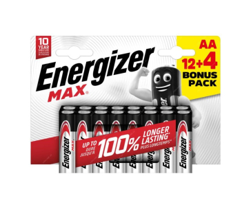 Energizer LR6/16 Max AA 12+4 zdarma