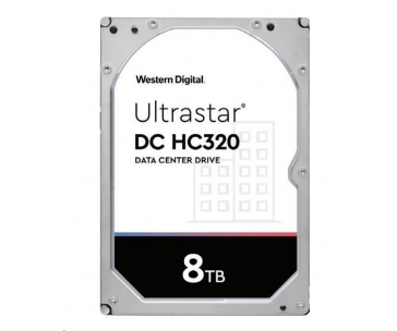 Western Digital Ultrastar® HDD 8TB (HUS728T8TAL5201) DC HC320 3.5in 26.1MM 256MB 7200RPM SAS 512E TCG P3 (GOLD SAS)