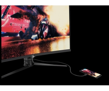 ASUS LCD 31.5" XG32VC 2560x1440 ROG STRIX Curved  VA 170*Hz 125% sRGB DP HDMI DisplayHDR 400cd 1ms USB-C-VIDEO-15W KVM