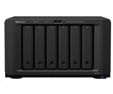 Synology DS1621+ DiskStation (4C/Ryzen V1500B/2,2GHz/4GBRAM/6xSATA/2xM.2/3xUSB3.2/2xeSATA/4xGbE/1xPCIe)