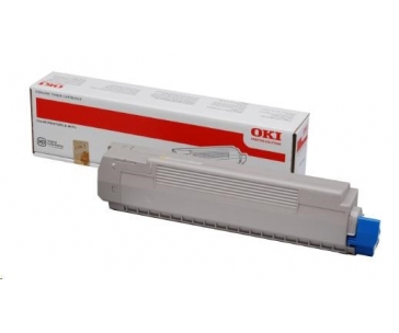 OKI toner do MC851/861<>br>  <b>Kapacita:</b> 7 300 str. při 5% krytí.