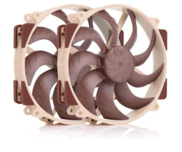 NOCTUA Ventilátory NF-A14x25r G2 PWM, Set 2 Ventilátorů, 140x140x25, PWM