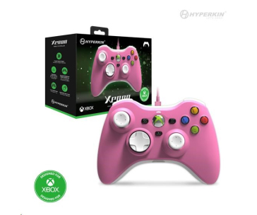 Hyperkin Xenon Wired Controller for Xbox Series|One/Win 11|10 (Pink) Licensed by Xbox