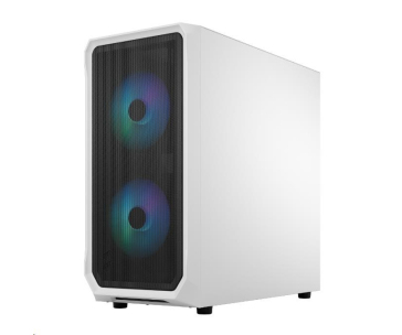 FRACTAL DESIGN skříň Focus 2 RGB White TG Clear Tint, 2x USB 3.0, bez zdroje, mATX