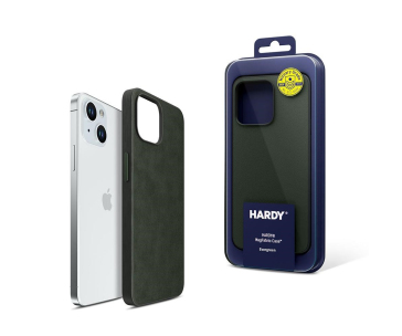 3mk HARDY MagFabric Case pro Apple iPhone 15 Plus, Evergreen