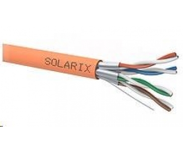 Instalační kabel Solarix STP, Cat6A, drát, LSOH B2ca, cívka 500m SXKD-6A-STP-LSOH-B2ca