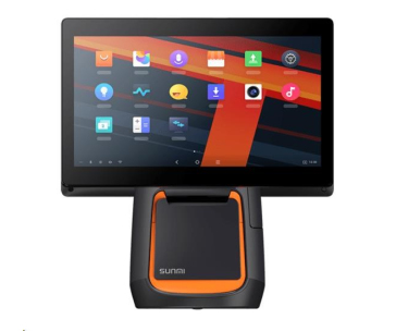 Sunmi T2s, 39.6 cm (15,6''), Android, black, orange