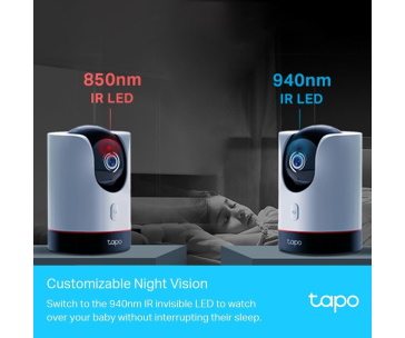 TP-Link Tapo C225 domácí/indoor kamera, (4MP, 2K 1440p, IR 9m, WiFi, micro SD card)