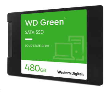 WD GREEN SSD 3D NAND WDS480G3G0A 480GB SATA/600, (R:500, W:400MB/s), 2.5"