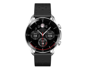 Garett Smartwatch V10 Silver-black leather