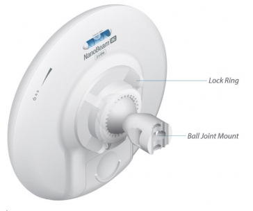 UBNT airMAX NanoBeam 2AC 2x13dBi [AP/Client, 2.4GHz, 2x13dBi, 10/100/1000 Ethernet, airMAX ac]