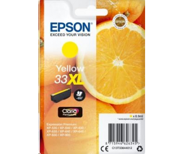 EPSON ink bar Singlepack "Pomeranč" Yellow 33XL Claria Premium Ink