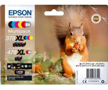 EPSON Multipack "Veverka" 6-colours 478XL Claria Photo HD Ink