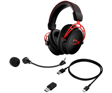 HyperX Cloud Alpha Wireless RED GAM HEADSET - Sluchátka k PC