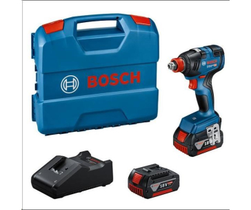 Bosch GDX 18V-200 Akumulátorový rázový utahovák, 2x akumulátor, 1x nabíječka a kufřík