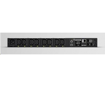 CyberPower Rack PDU, Switched & Metered, 1U, 16A, (8)C13, IEC-320 C20