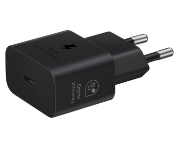 Samsung cestovní nabíječka EP-T2510NBE, GaN Tech, Fast charging, 25W, USB-C, černá